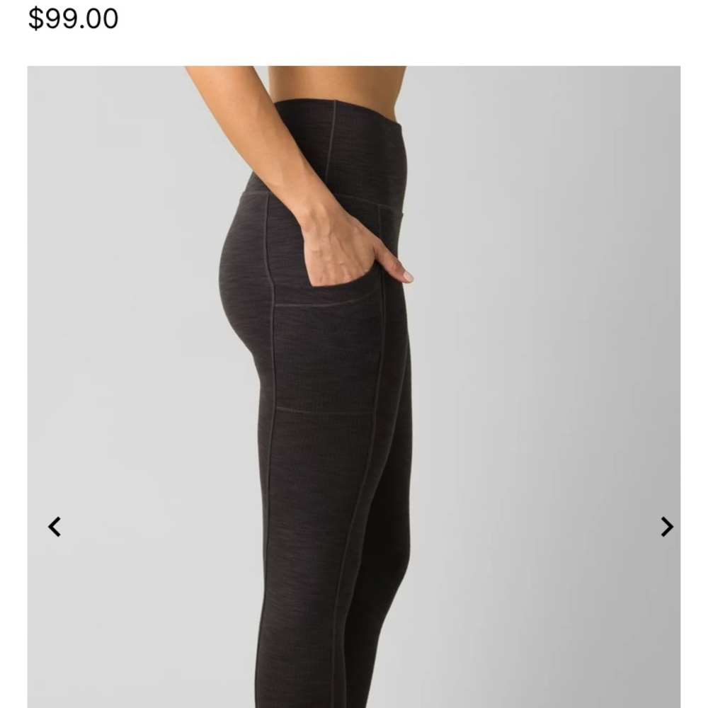 Prana Becksa 7/8 legging size medium in black heather. EUC.